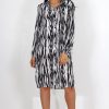 Clothing Rebellious Fashion | Alva Black & White Shirt Dress