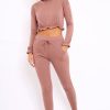 Clothing Rebellious Fashion | Mauve Frill Hem Tracksuit - Adah