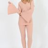 Clothing Rebellious Fashion | Nude Bell Sleeve Two Piece Set- Terry