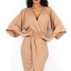 Clothing Rebellious Fashion | Debra Camel Crossover Dress