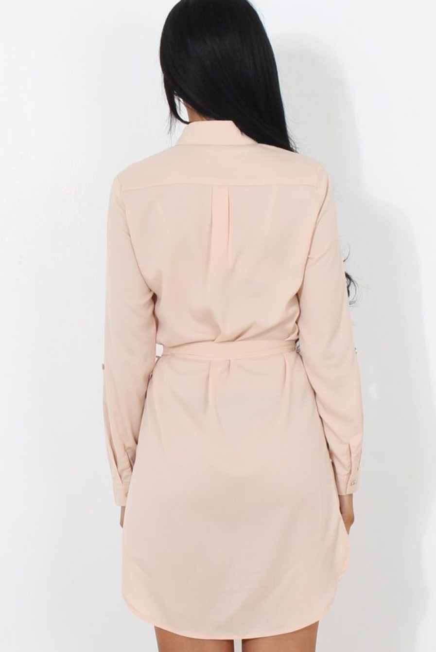 Clothing Rebellious Fashion | Archer Beige Shirt Dress