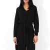 Clothing Rebellious Fashion | Cori Black Split Shirt Dress