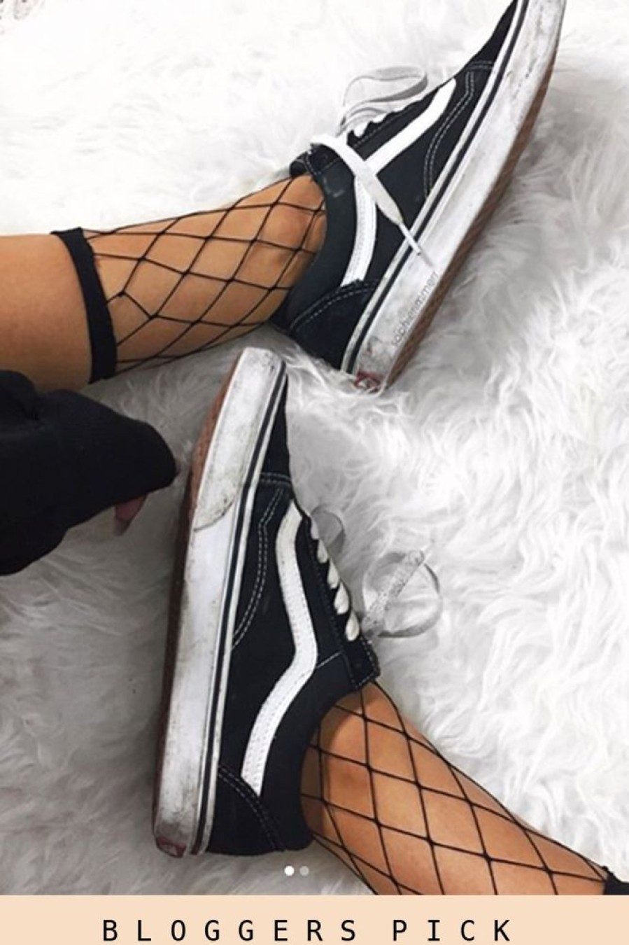 Clothing Rebellious Fashion | Black Diamond Fishnet Ankle Socks - Lottie