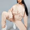 Clothing Rebellious Fashion | Blush Cargo Pocket Hoodie And Joggers Tracksuit - Aafiya