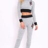 Clothing Rebellious Fashion | Grey Snake Loungewear Set - Evie