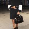 Clothing Rebellious Fashion | Black Jumper Dress With Fur Sleeves - Paris