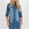 Clothing Rebellious Fashion | Denim Shirt Dress - Carly