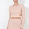 Clothing Rebellious Fashion | Nude Cut Out Two Piece - Arianna