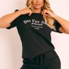 Clothing Rebellious Fashion | Black Die For Dior T-Shirt And Shorts Loungewear Co-Ord - Kaelie