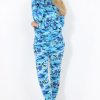 Clothing Rebellious Fashion | Blue Camo Loungewear Two Piece Set - Lolo