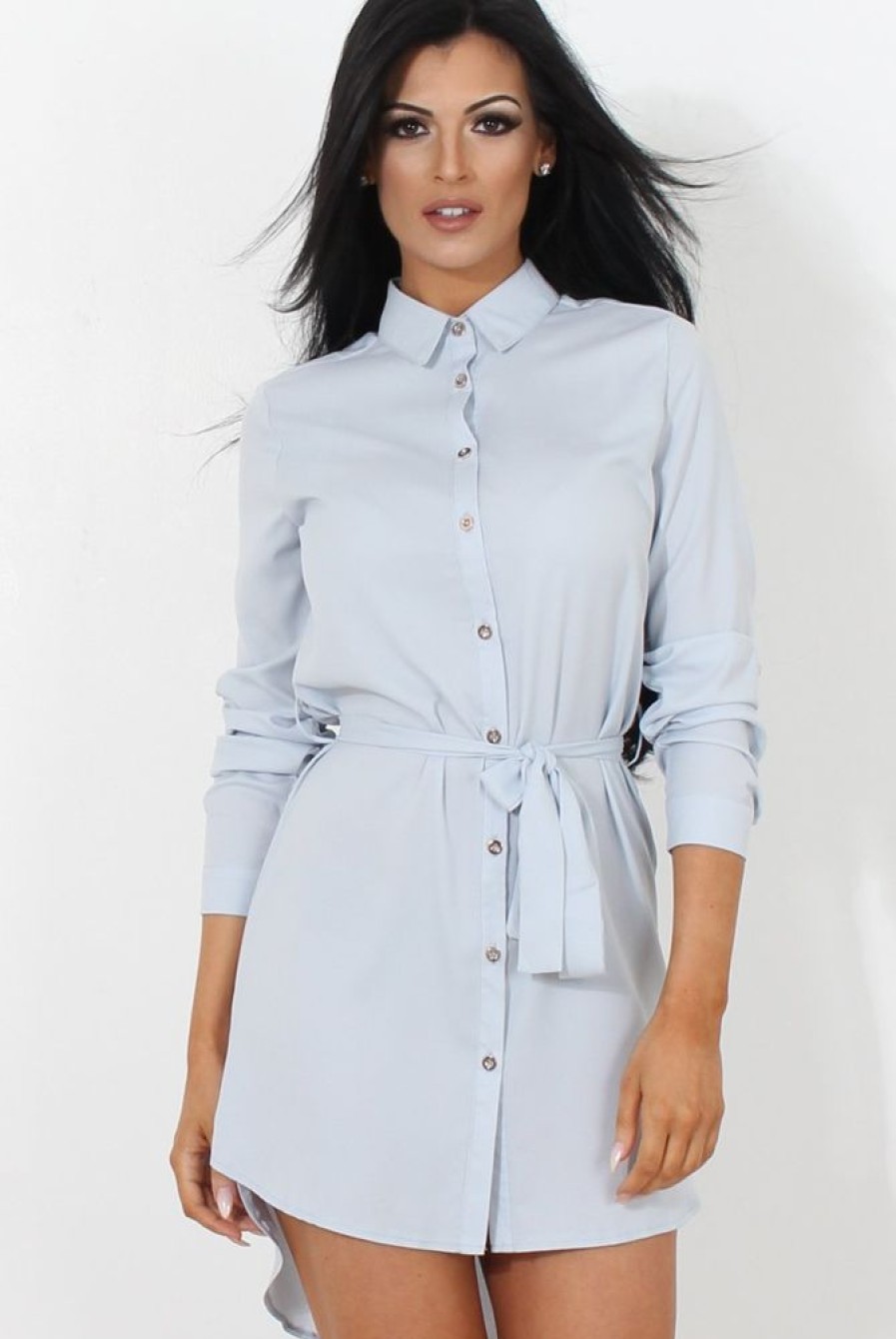 Clothing Rebellious Fashion | Archer Blue Shirt Dress