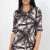 Clothing Rebellious Fashion | Elyse Purple Paisley Print Shirt Dress