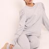 Clothing Rebellious Fashion | Grey Puff Sleeve Loungewear Co-Ord - Harley