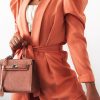 Clothing Rebellious Fashion | Coral Tie Blazer And Trouser Suit Co-Ord - Rubie