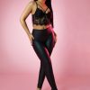 Clothing Rebellious Fashion | Black High Waisted Pu Leggings - Kayal