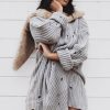 Clothing Rebellious Fashion | Grey Distressed Cable Knit Jumper Dress - Abea