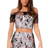 Clothing Rebellious Fashion | Brown Tie Dye Bardot Co-Ord - Natasha