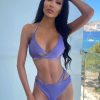 Clothing Rebellious Fashion | Lilac Multi Strap Bikini Set - Rih