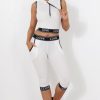 Clothing Rebellious Fashion | Harlow White Activewear Two Piece