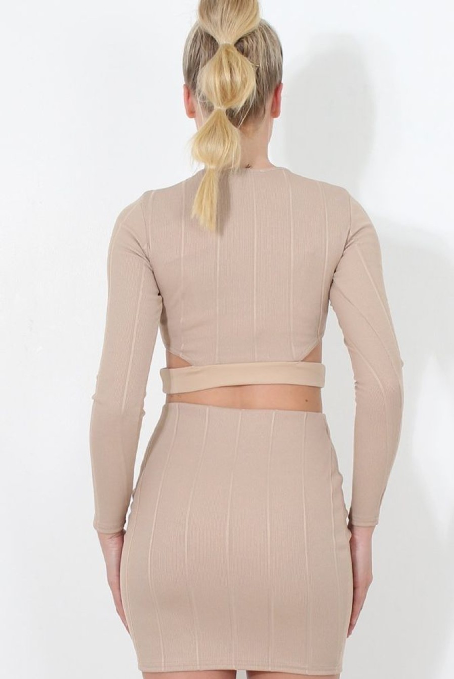 Clothing Rebellious Fashion | Stone Cut Out Two Piece - Arianna