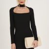 Clothing Rebellious Fashion | Black Cut Out Choker Bodycon Dress - Tink