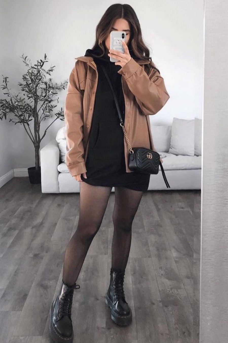 Clothing Rebellious Fashion | Black Oversized Hoodie Dress - Eimy