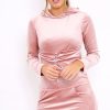 Clothing Rebellious Fashion | Rose Velvet Hooded Dress - Bethan