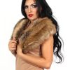 Clothing Rebellious Fashion | Fiona Rust Faux Fur Collar