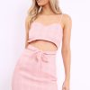 Clothing Rebellious Fashion | Pink Gingham Bralet And Skirt Co-Ord - Emery