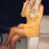 Clothing Rebellious Fashion | Mustard Ribbed Ruffle Long Sleeve Bardot Dress - Madison