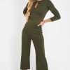 Clothing Rebellious Fashion | Khaki Keyhole Top Culotte Co-Ord - Raelinn