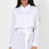 Clothing Rebellious Fashion | Natalia White Layered Shirt Dress