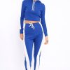 Clothing Rebellious Fashion | Royal Blue Tracksuit With White Stripe - Sascha