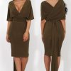 Clothing Rebellious Fashion | Emma Khaki Multiway Dress