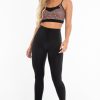 Clothing Rebellious Fashion | Black Aztec Print Bralet Leggings Activewear Co-Ord - Trina