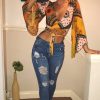 Clothing Rebellious Fashion | Mustard Paisley Crop Top - Tazmin