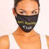 Accessories Rebellious Fashion | Self Isolation Club Slogan Face Mask - Nickie