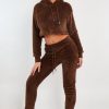 Clothing Rebellious Fashion | Chocolate Soft Teddy Leggings - Evani