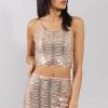 Clothing Rebellious Fashion | Apricot Sequin Co-Ord- Jules