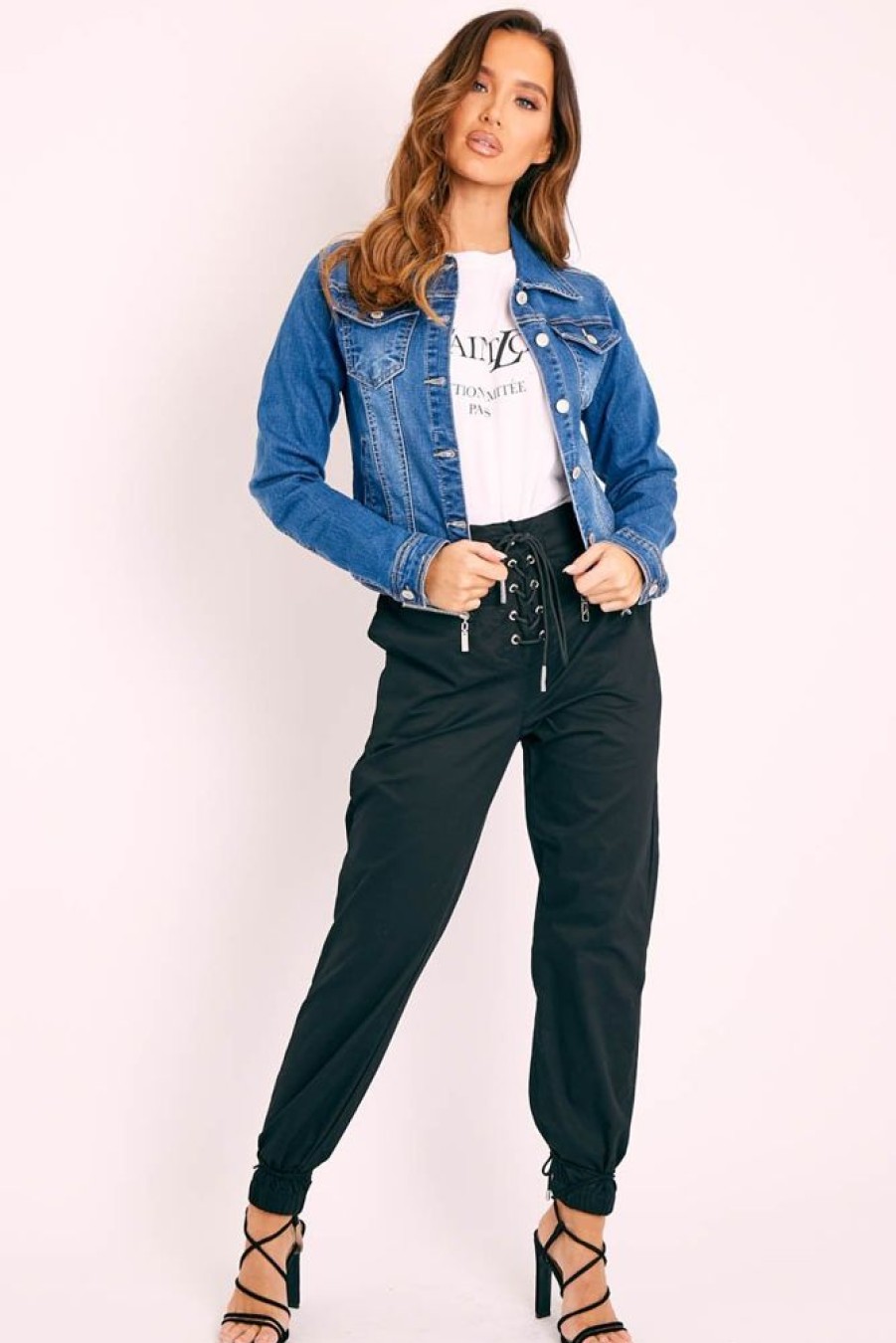 Clothing Rebellious Fashion | Dark Blue Washed Denim Jacket - Bonnie