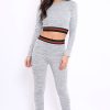 Clothing Rebellious Fashion | Grey Tracksuit With Red Green And Black Side Stripe - Nessa