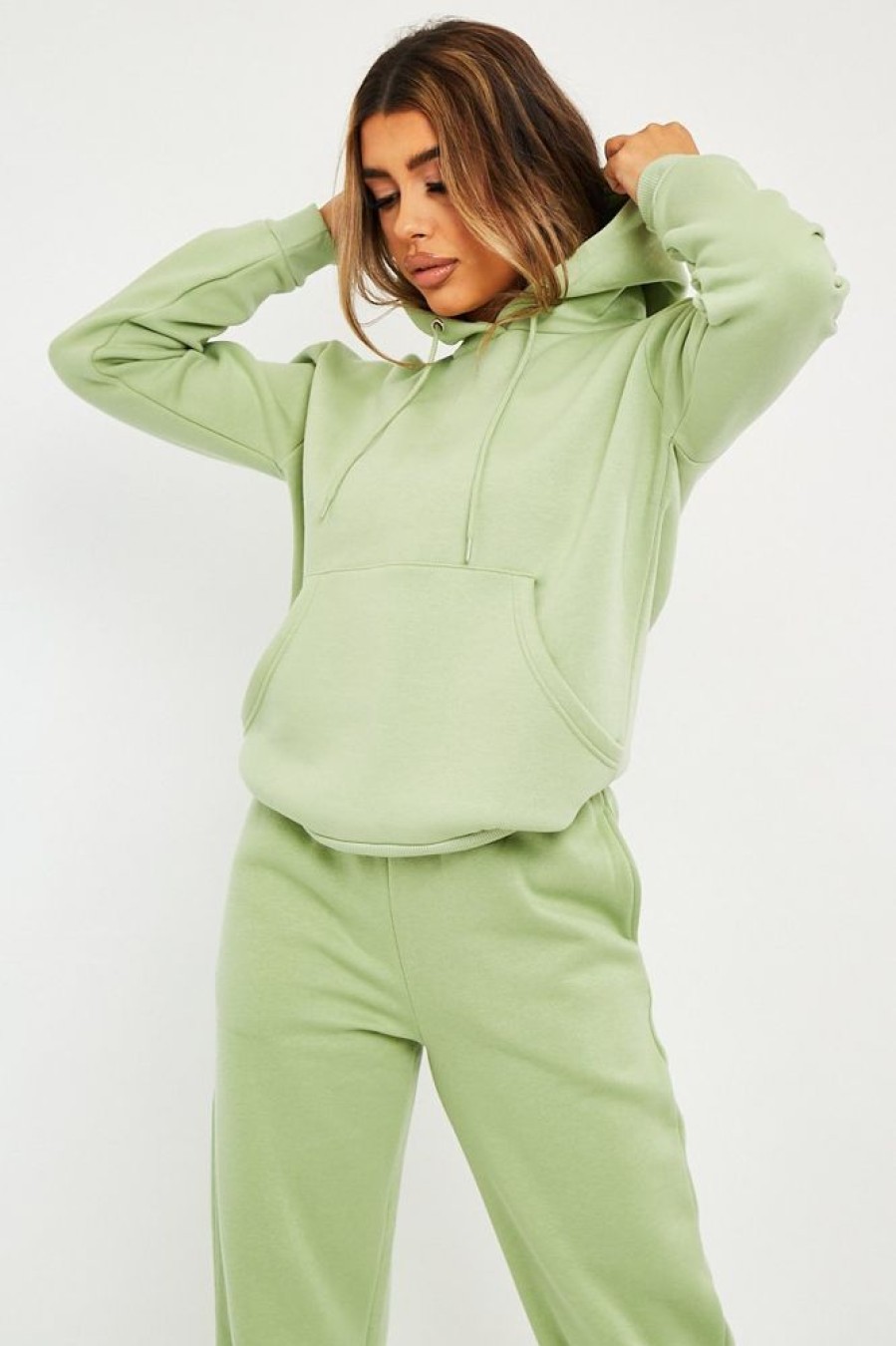 Clothing Rebellious Fashion | Sage Soft Fleece Hoodie - Maia