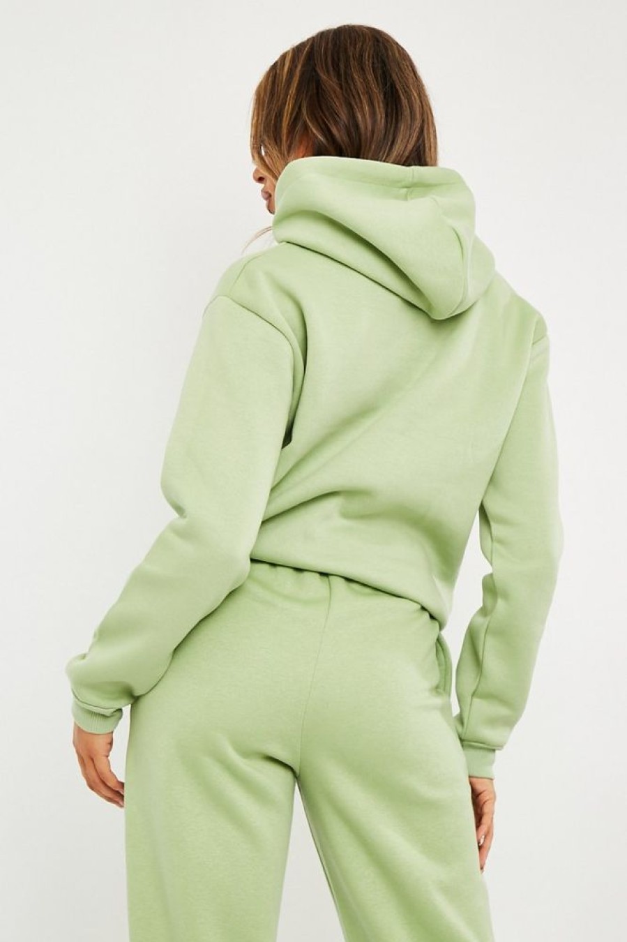 Clothing Rebellious Fashion | Sage Soft Fleece Hoodie - Maia