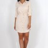 Clothing Rebellious Fashion | Bethan Nude Shirt Dress