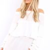 Clothing Rebellious Fashion | White Dress With Frills - Arabellah