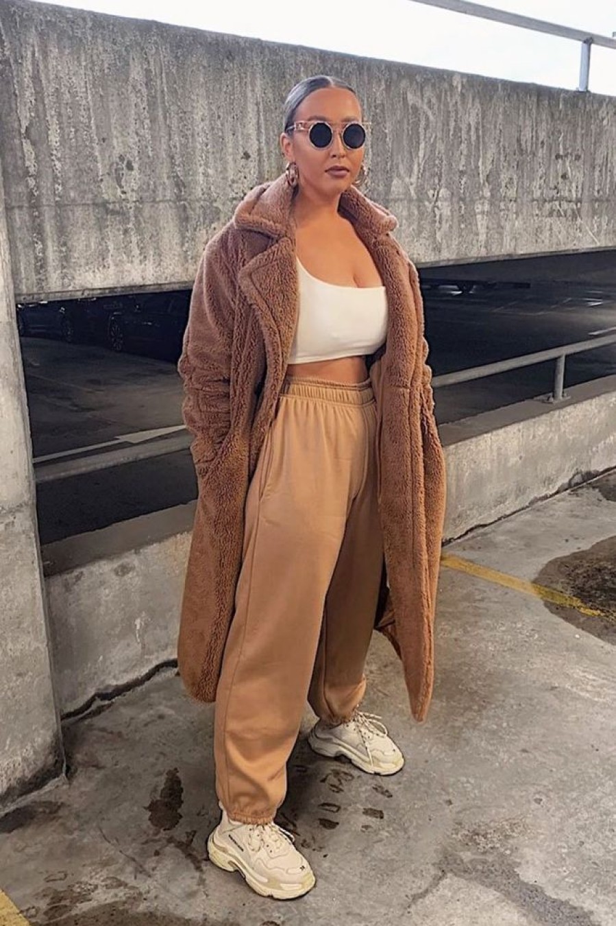 Clothing Rebellious Fashion | Camel Oversized Joggers - Erica