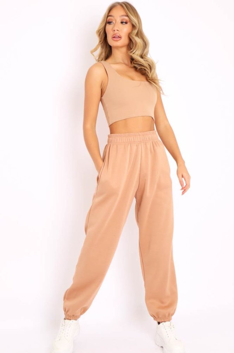 Clothing Rebellious Fashion | Camel Oversized Joggers - Erica