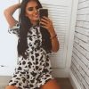 Clothing Rebellious Fashion | Cow Print Oversized Shift Dress - Dayle