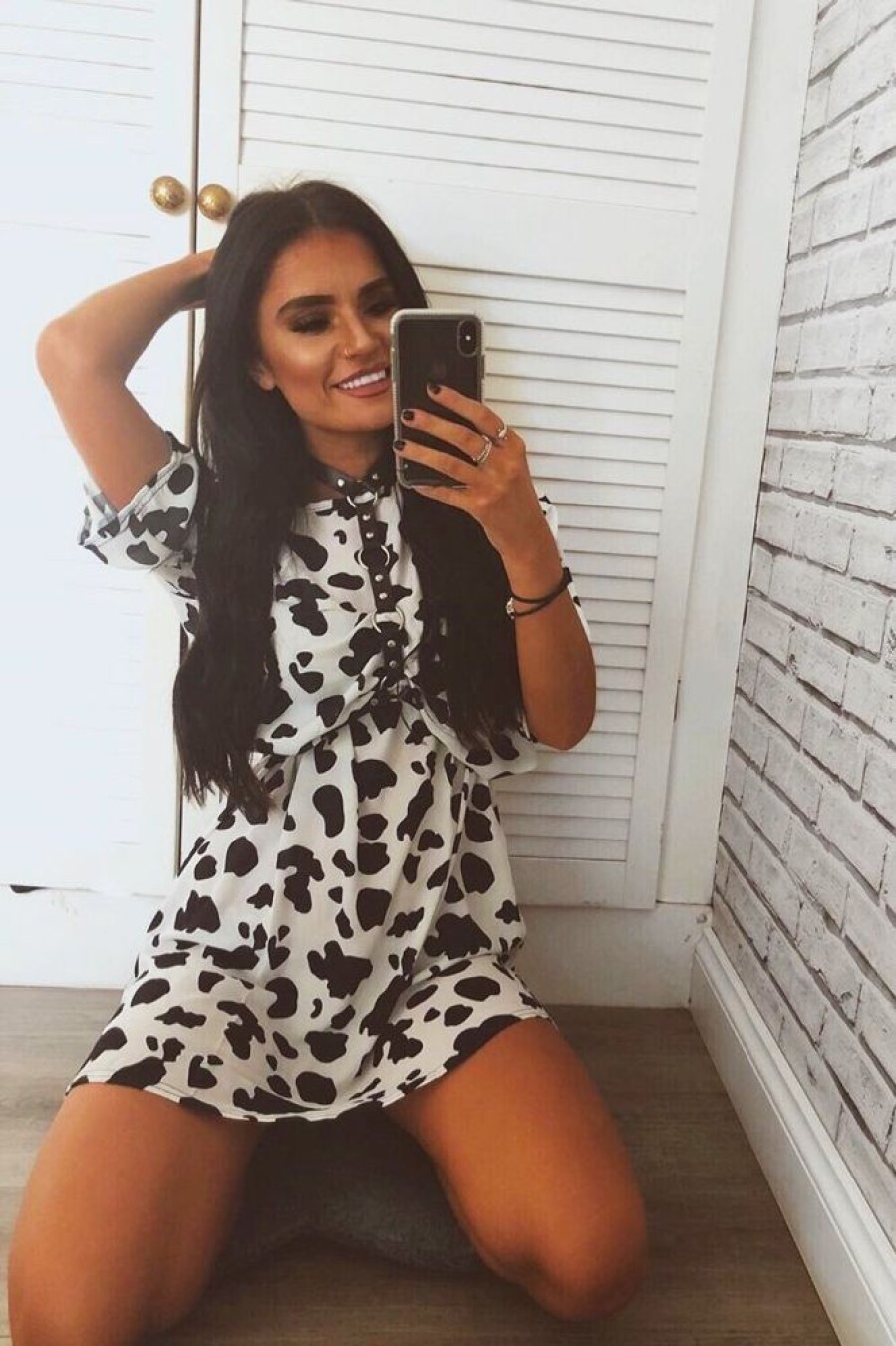 Clothing Rebellious Fashion | Cow Print Oversized Shift Dress - Dayle