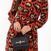 Clothing Rebellious Fashion | Red Leopard Wrap Belted Dress - Keniah